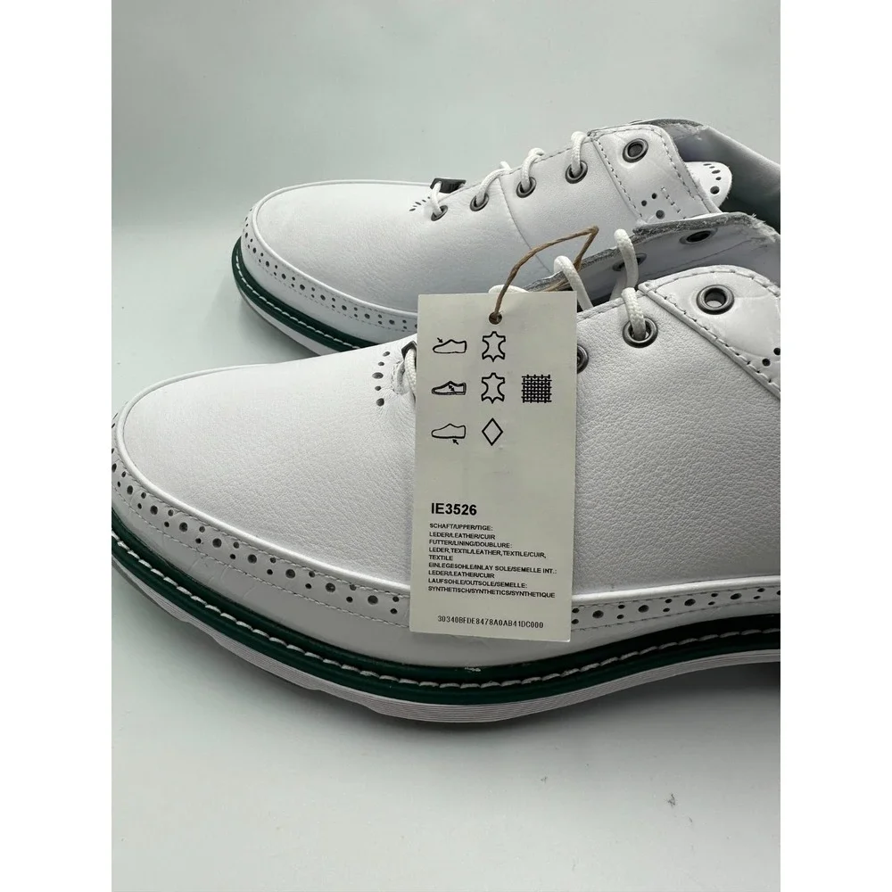 Unisex Size M10/W11 Adidas Golf Shoes MC80 Spikeless Cloud White Silver IE3526
